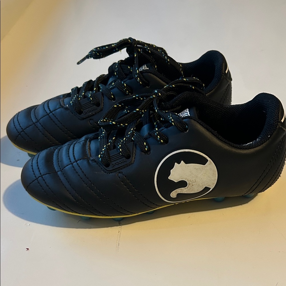 Kids Puma Black Soccer Cleats